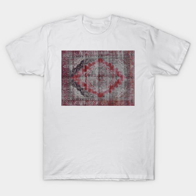 Old red and gray carpet T-Shirt by ghjura